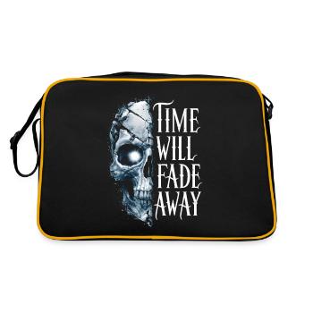 Skull time will fade away - Retro Bag - black/gold - Back