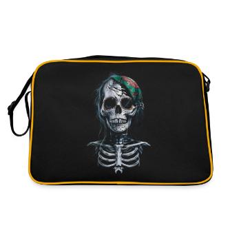 Le Jour des Morts / Squelette / Crâne de Sucre - Sac Retro - noir/or - Dos