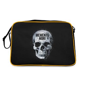 Crâne Memento mori - Sac Retro - noir/or - Dos