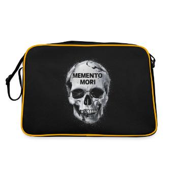 Crâne Memento mori - Sac Retro - noir/or - Dos