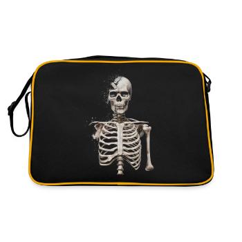 Destroyed skeleton - Retro Bag - black/gold - Back