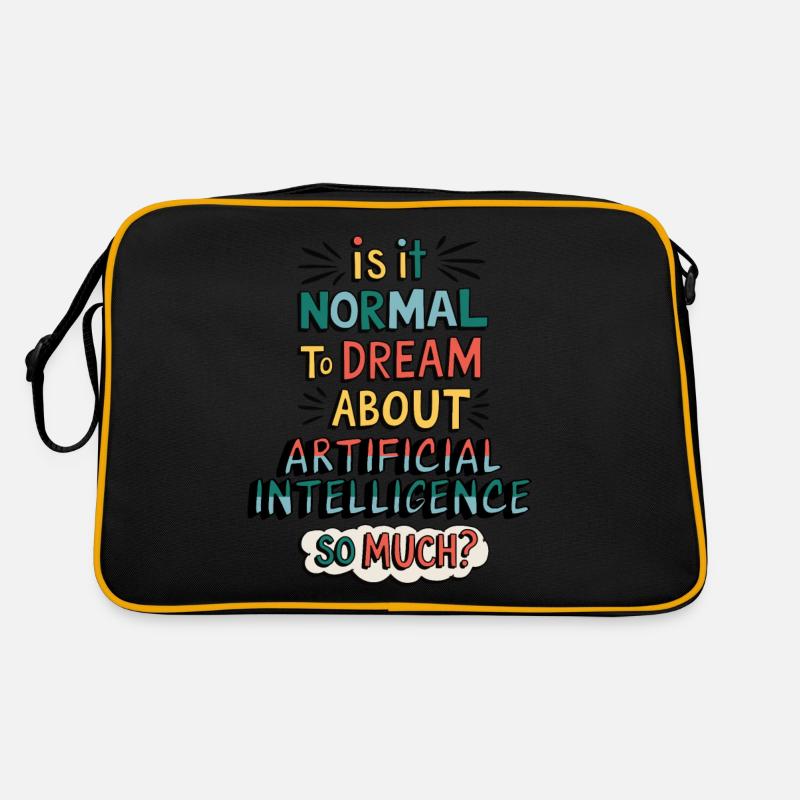 Normal von Künstlicher Intelligenz zu träumen? Retro Tasche