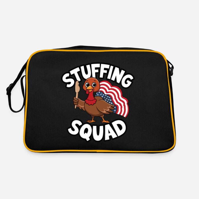 Lustiger Thanksgiving Truthahn Retro Tasche