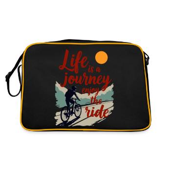 TREND QUOTE JOURNEY - Retro Bag - black/gold - Back