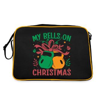 Fanatiques de fitness Mes cloches à Noël - Sac Retro - noir/or - Dos