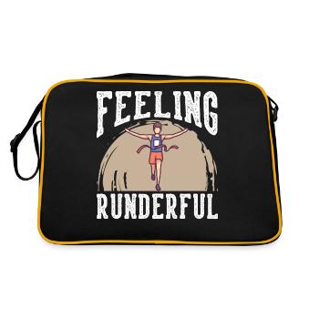 Marathon Se sentir Runderful Running - Sac Retro - noir/or - Dos