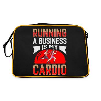 Marathon Business Is Cardio Running - Retro Bag - black/gold - Back