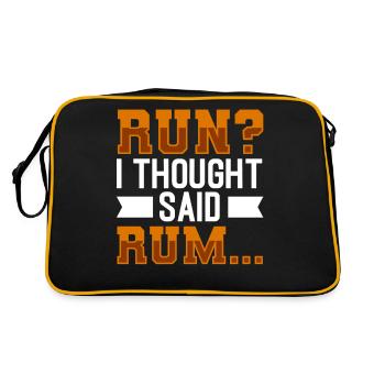 Jogging je pensais dit rhum courir - Sac Retro - noir/or - Dos