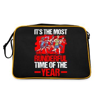 Jogging Most Runderful Time Running - Retro Bag - black/gold - Back
