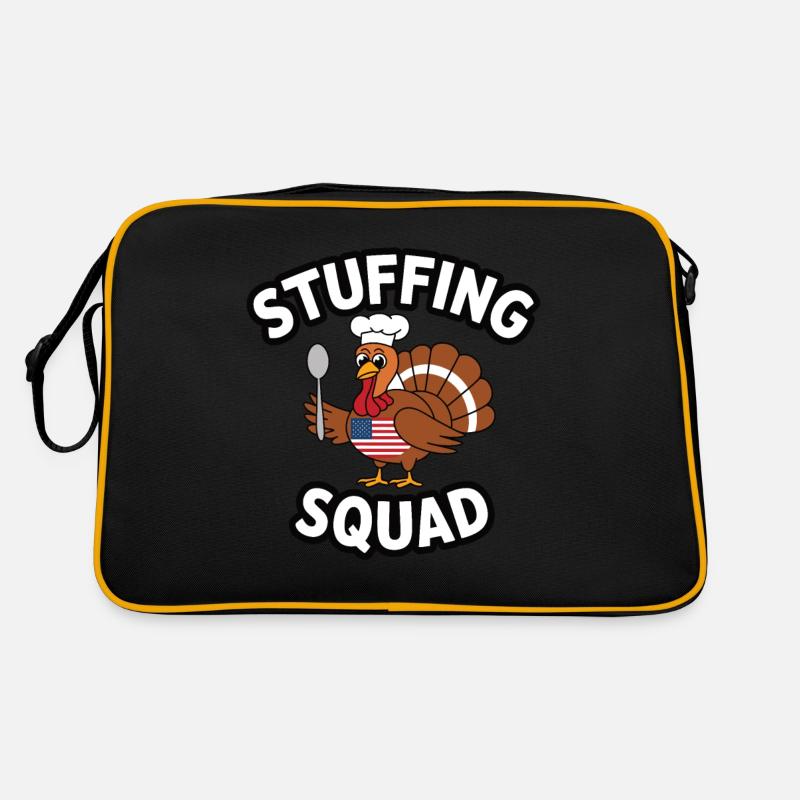 Dinde drôle de Thanksgiving Sac Retro