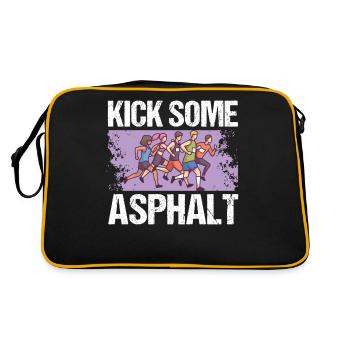 Jogging Kick Un peu de course sur asphalte - Sac Retro - noir/or - Dos