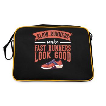 Slow Runners Fast Runners Running - Retro Bag - black/gold - Back