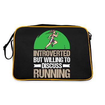 Marathon Willing To Discuss Running - Retro Bag - black/gold - Back