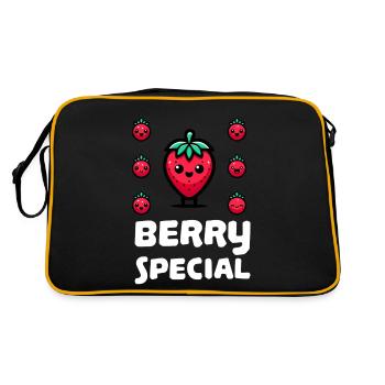 Spécial Baies Fraise - Sac Retro - noir/or - Dos