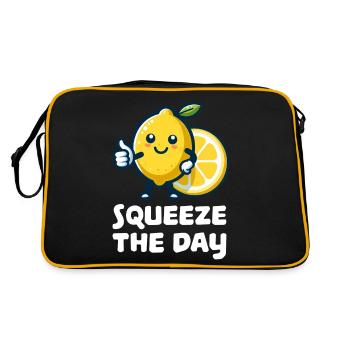 Pressez le citron du jour - Sac Retro - noir/or - Dos