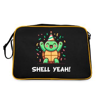 Shell Yeah! Celebration Turtle - Retro Bag - black/gold - Back