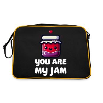 Mignon « You Are My Jam » Jeu de mots - Sac Retro - noir/or - Dos