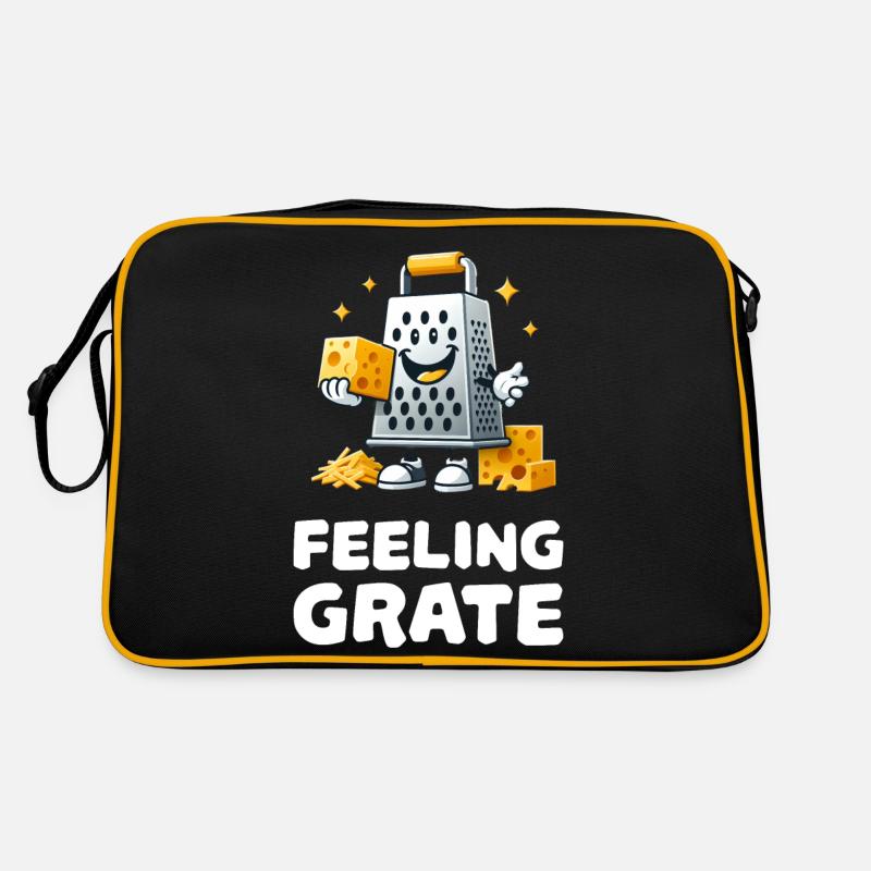 Feeling Burrs Râpe à fromage - Sac Retro - noir/or