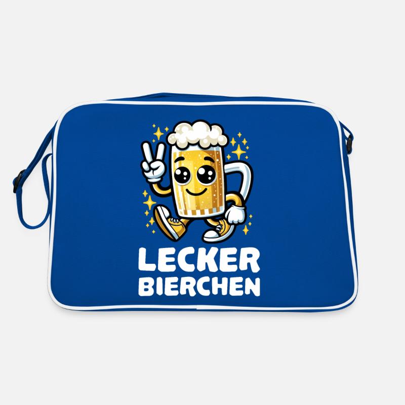 Lecker Bierchen Cartoon Retro Tasche