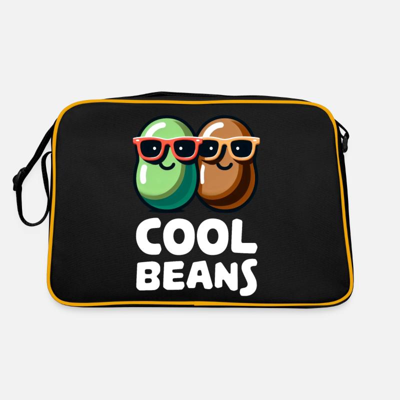 Coole Bohnen Lustiges Bohnendesign Retro Tasche