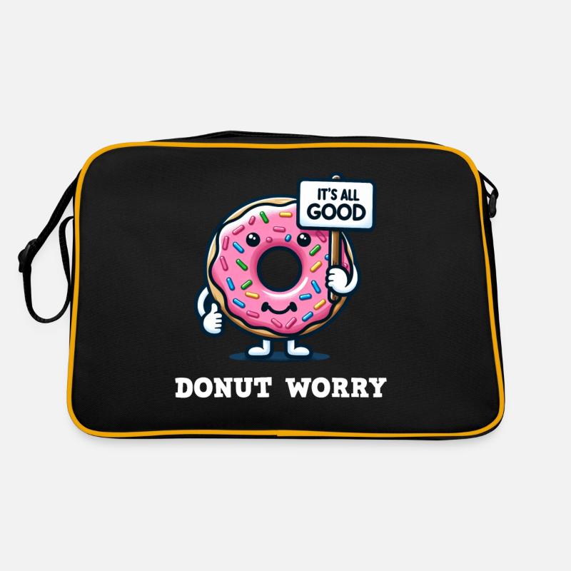 Donut Worry Cute Donut Design Sac Retro
