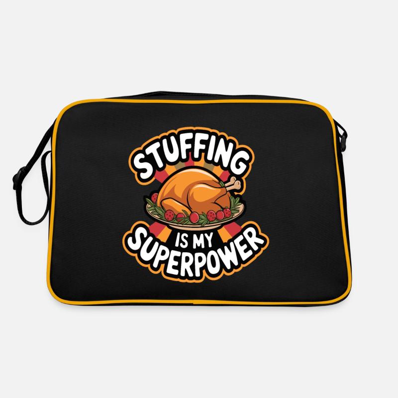 Dinde drôle de Thanksgiving Sac Retro