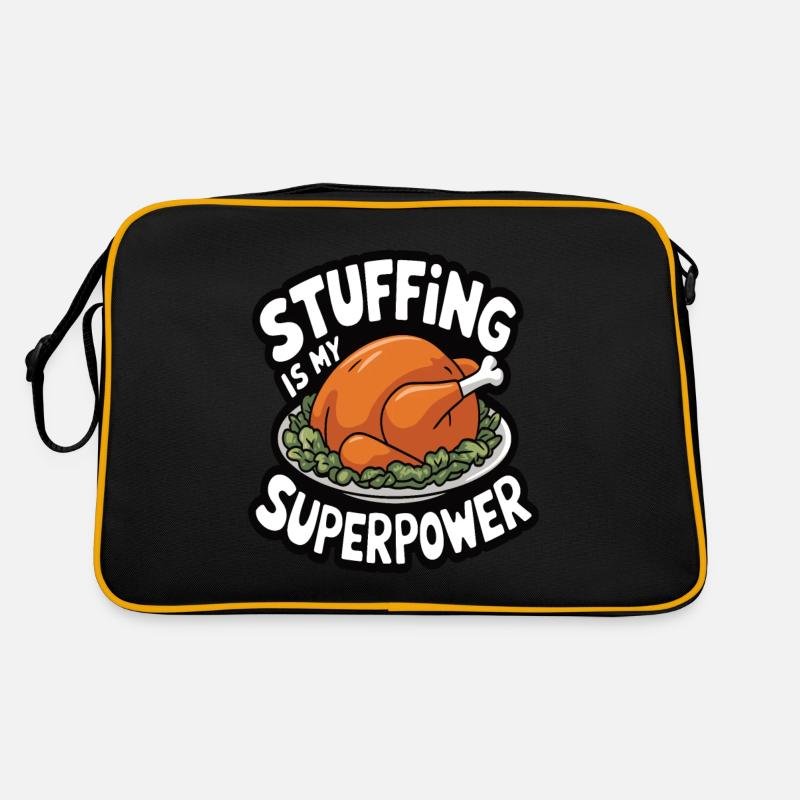 Dinde drôle de Thanksgiving Sac Retro