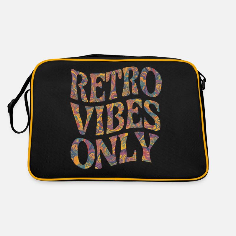 Retro Vibes Only Psychedelic 60s 70s Style Retro Bag