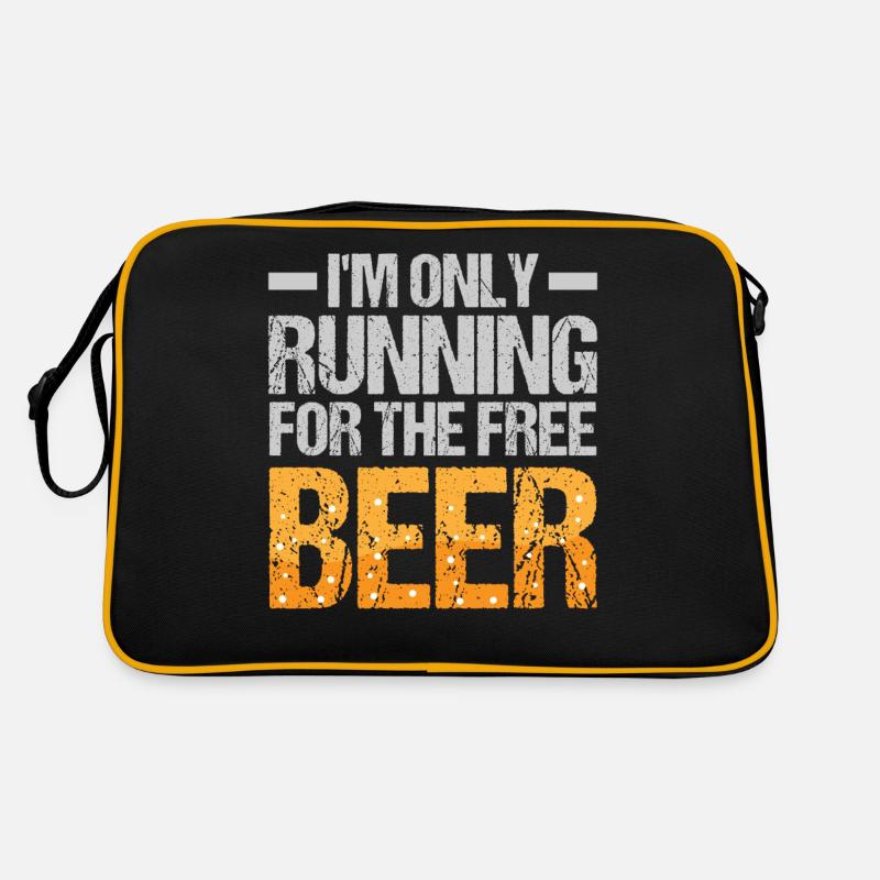 Sprint pour la bière gratuite Courir Sac Retro