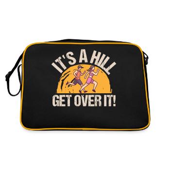 Marathon It's A Hill Get Over It Running - Retro Bag - black/gold - Back
