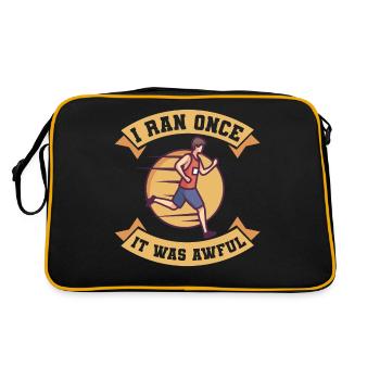 Marathon I Ran Once It Was Awful Running - Retro Bag - black/gold - Back