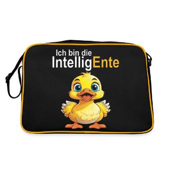 Intelligent - Sac Retro - noir/or - Dos