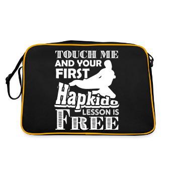 Touch Me And Hapkido Lesson Is Free - Retro Bag - black/gold - Back