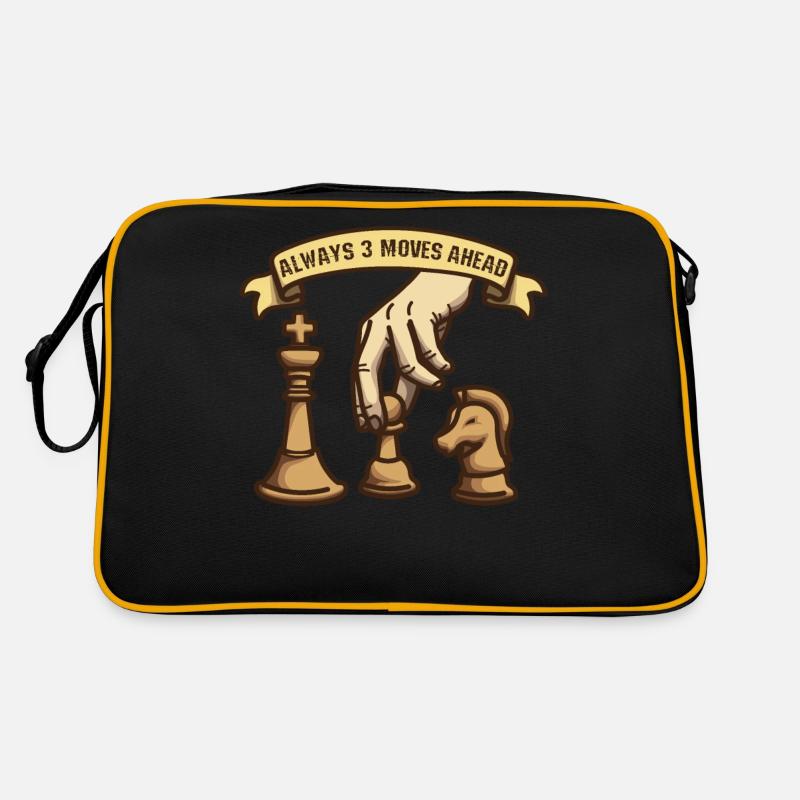 Always 3 Moves Ahead Chessboard Chess Retro Bag