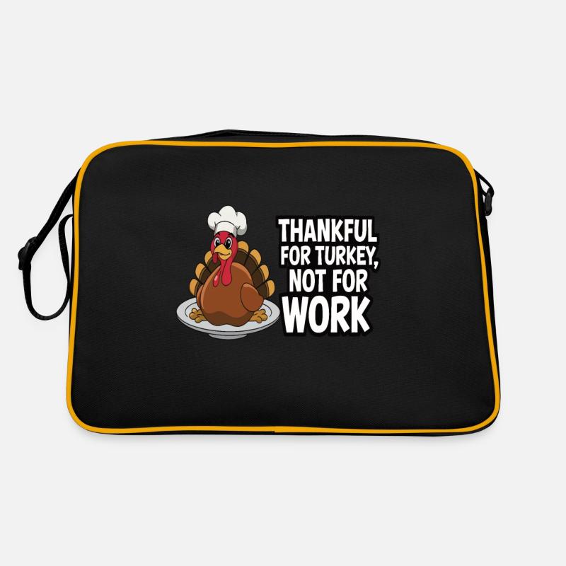 Lustiger Thanksgiving Truthahn Retro Tasche