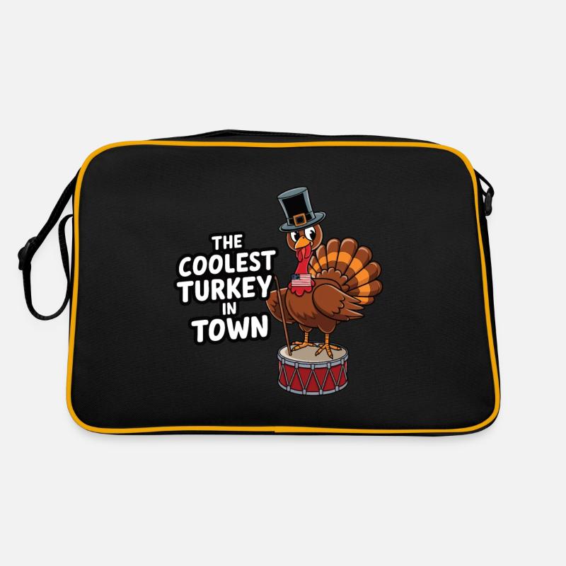 Dinde drôle de Thanksgiving Sac Retro