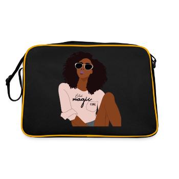 Schwarzes Mädchen Black Girl - Sac Retro - noir/or - Dos
