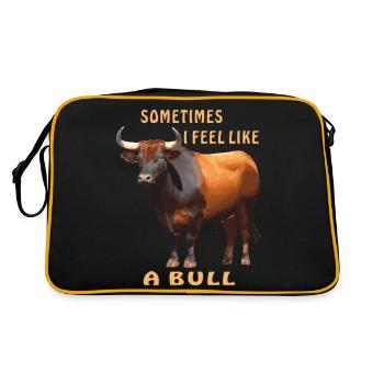 BULLE PARFOIS, JE ME SENS COMME UN TAUREAU - Sac Retro - noir/or - Dos