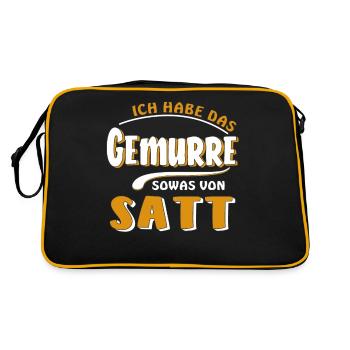 J’EN AI MARRE DE LA GROGNE - Sac Retro - noir/or - Dos