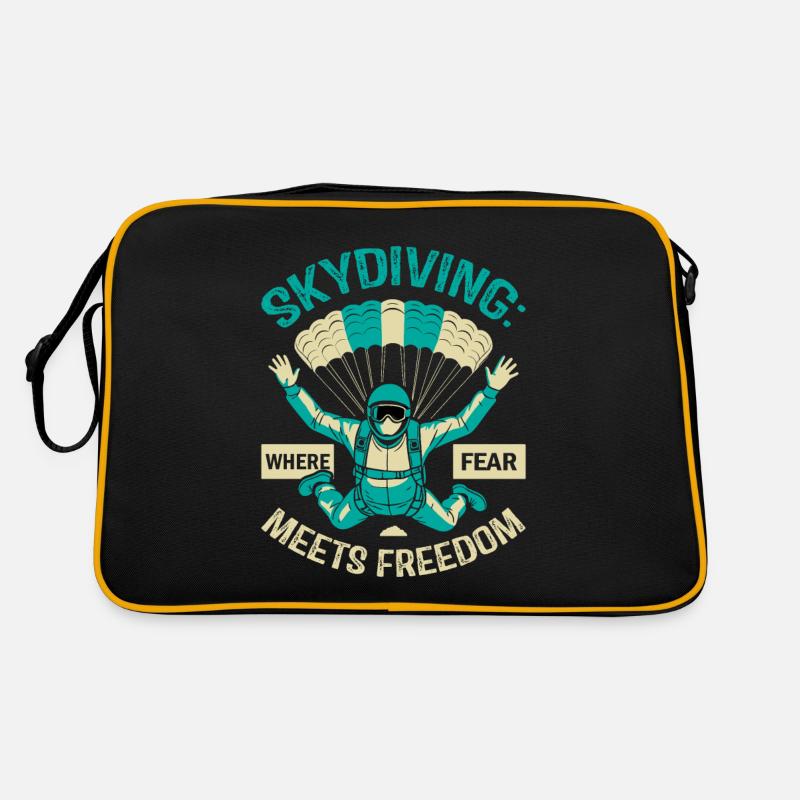 Skydiving: where fear meets freedom Retro Bag
