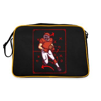 Footballer Tactical Board Football - Retro Bag - black/gold - Back