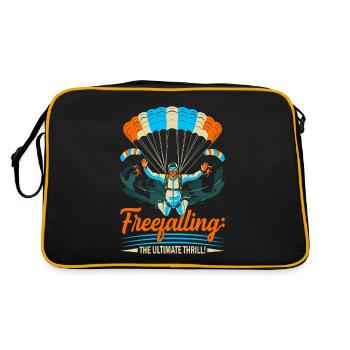 Freefalling: the ultimate thrill! - Retro Bag - black/gold - Back