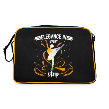 L’élégance dans chaque pas - Sac Retro - noir/or - Dos