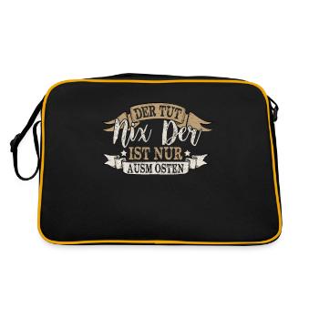 Allemagne de l’Est Ossi Cadeau de l’Est - Sac Retro - noir/or - Dos
