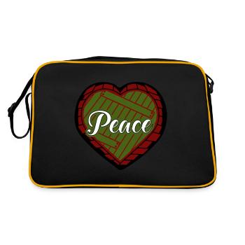 PAIX - Sac Retro - noir/or - Dos
