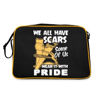 Carpenter We All Have Scars - Retro Bag - black/gold - Back