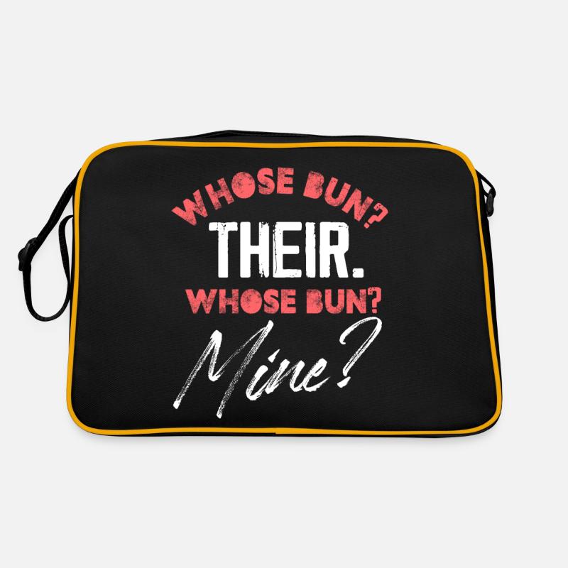 whose bun their whose bun mine Design Retro Bag