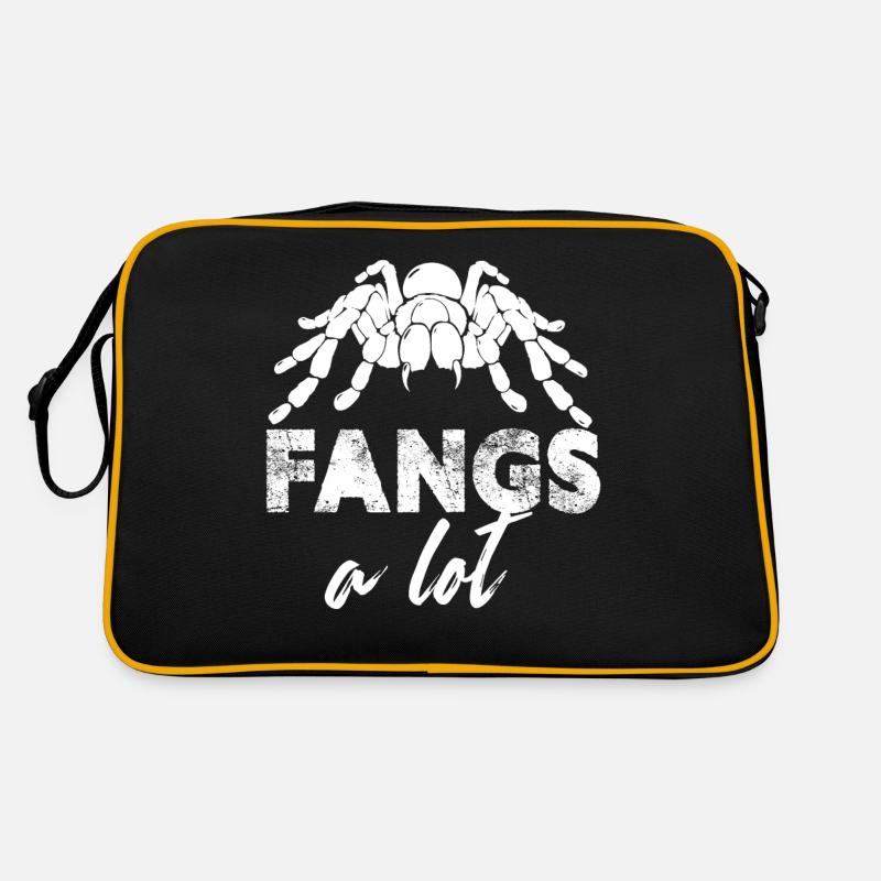 fangs a lot Design for a tarantula lover Retro Bag