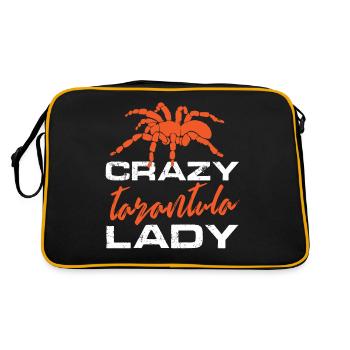 dame tarentule folle Design pour un fan de tarentule - Sac Retro - noir/or - Dos