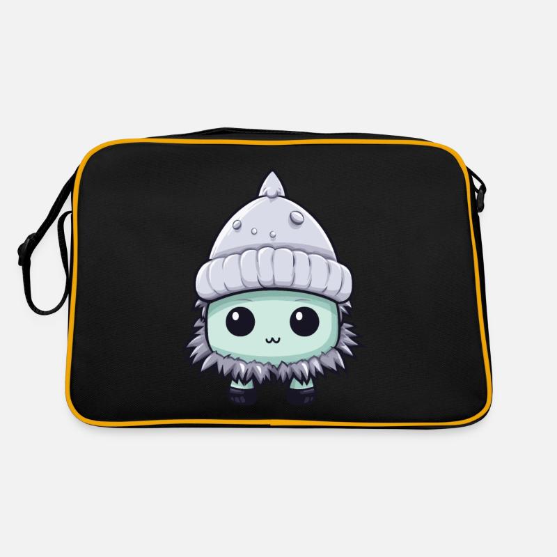 Frostbeule Winter Eskimo Comic Retro Tasche